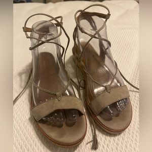 Frye Wrap Around Suede Sandals